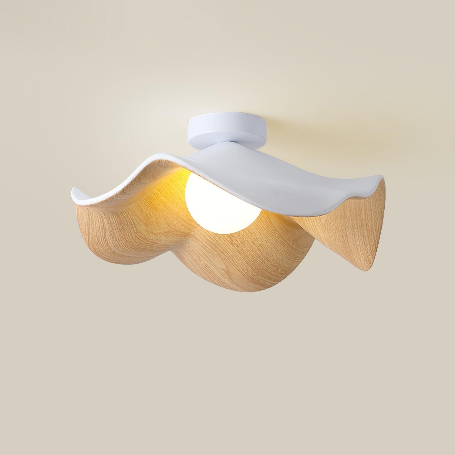 Nieuwe moderne eenvoudige plafondlamp met walnootnerf HL510