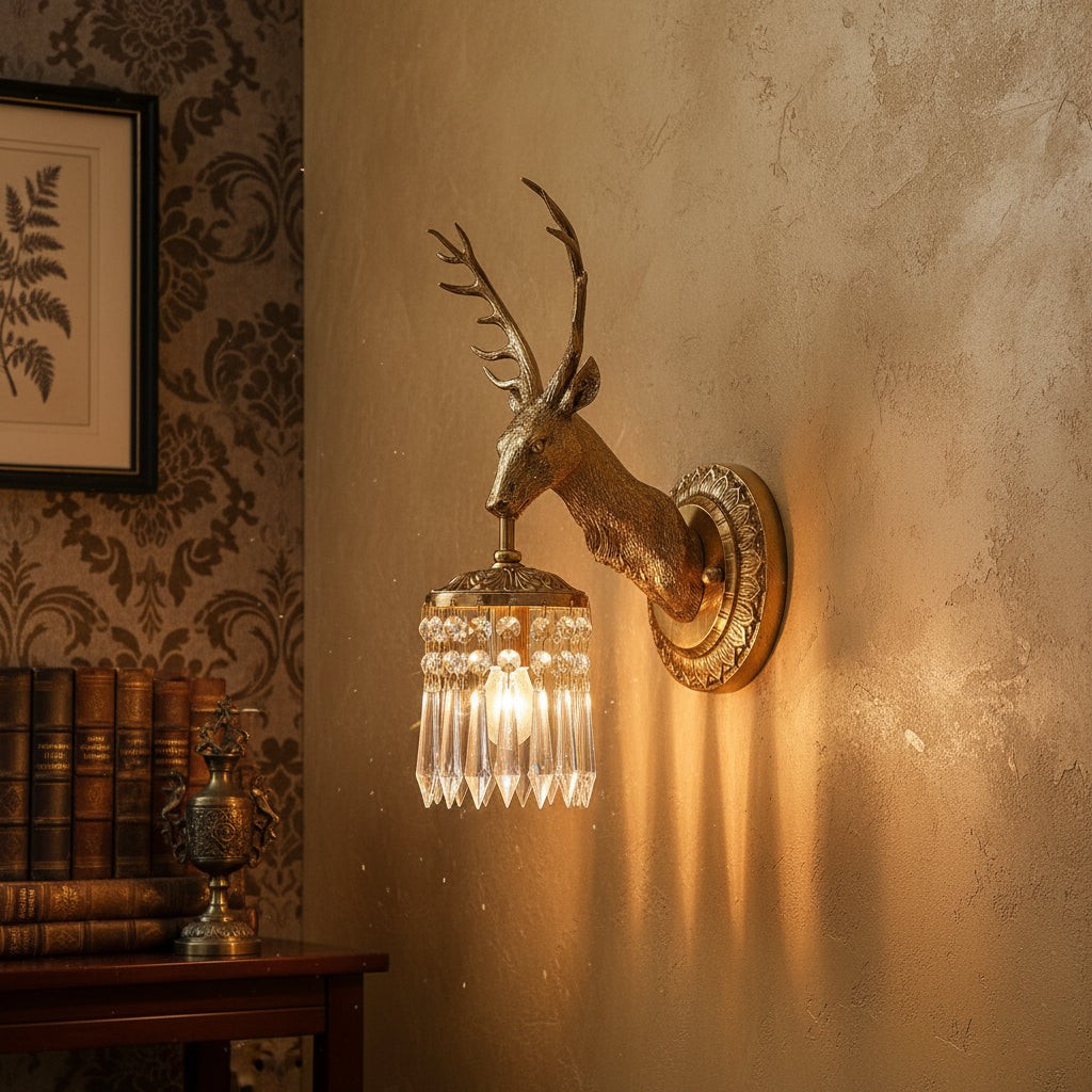 Wandlamp met geweikristal HL3293
