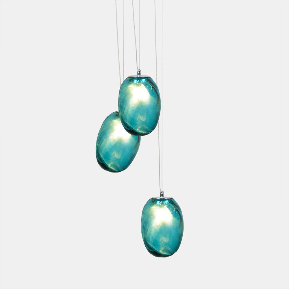Hanglamp van geblazen vloeistofglas HL1304