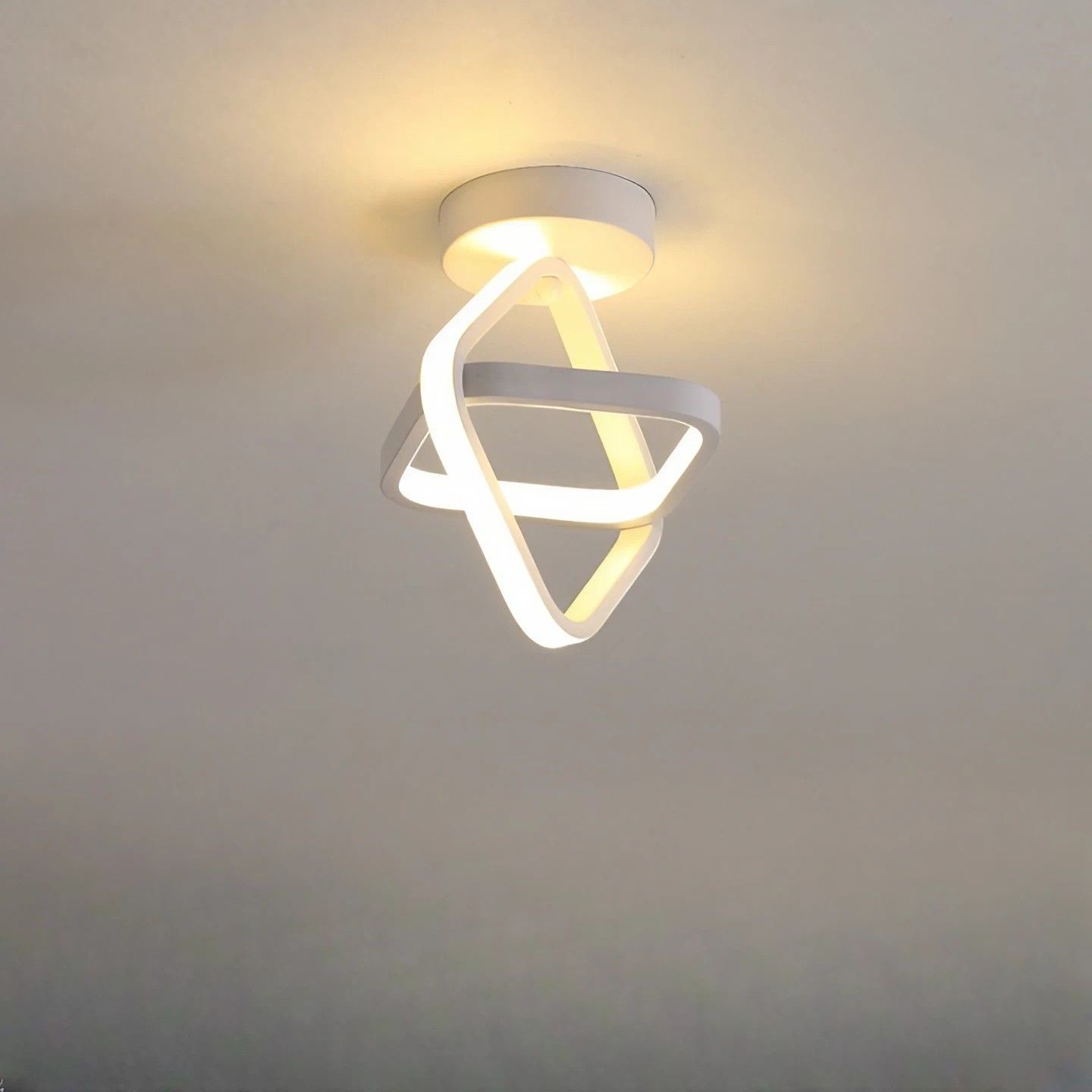 Nordic Ribbon gekruiste cirkel plafondlamp HL195