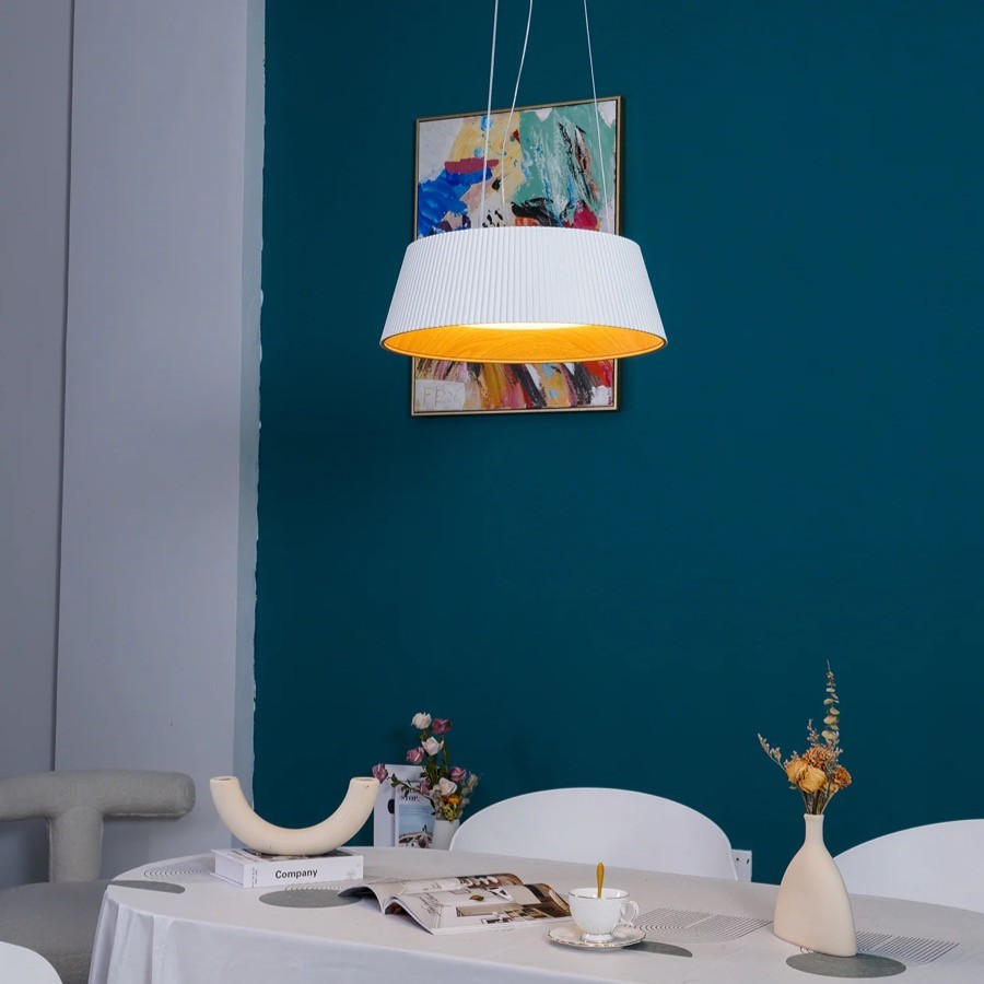 Moderne Geribbelde Ronde Hanglamp HL264