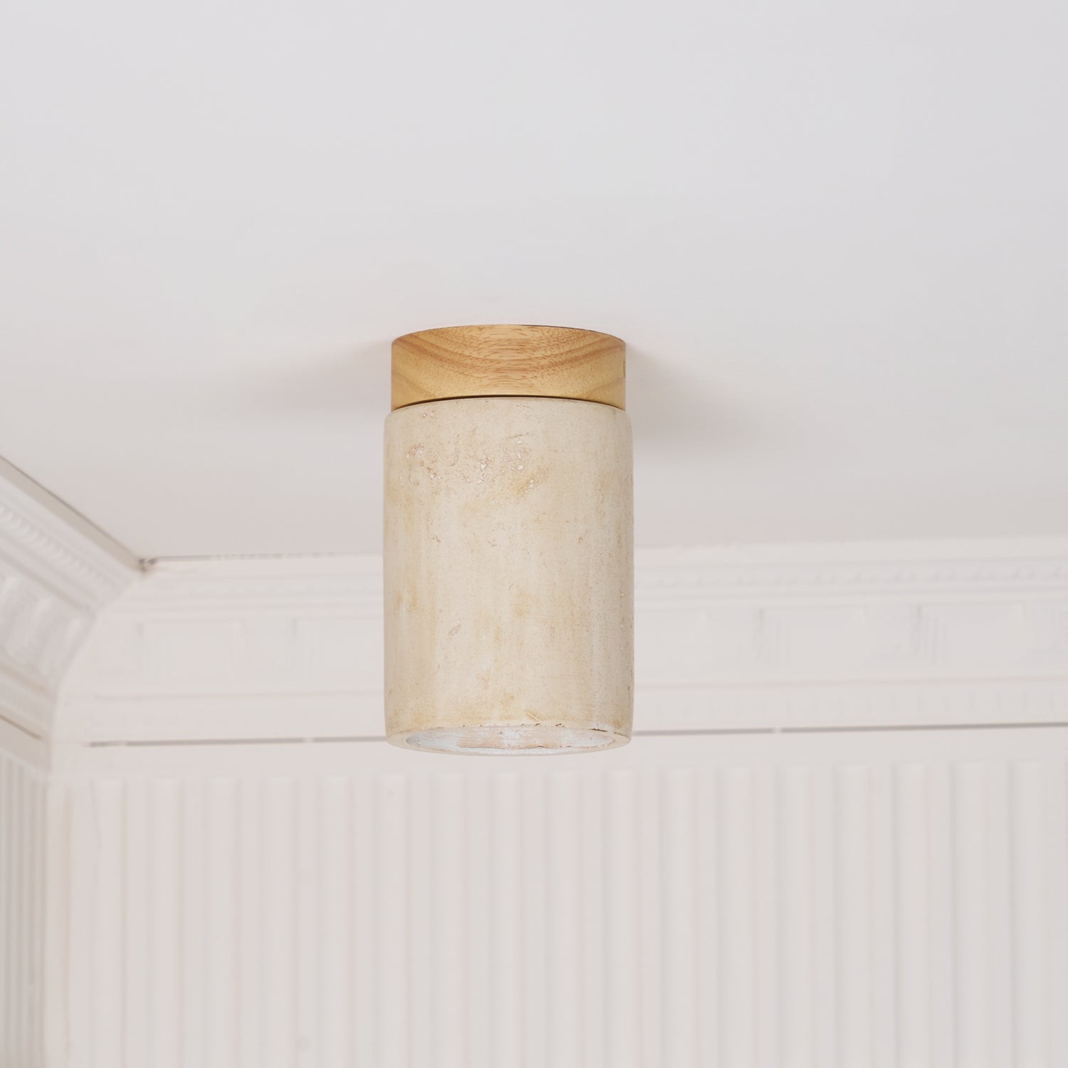 Marmeren Travertijn Kolom Plafondlamp HL901
