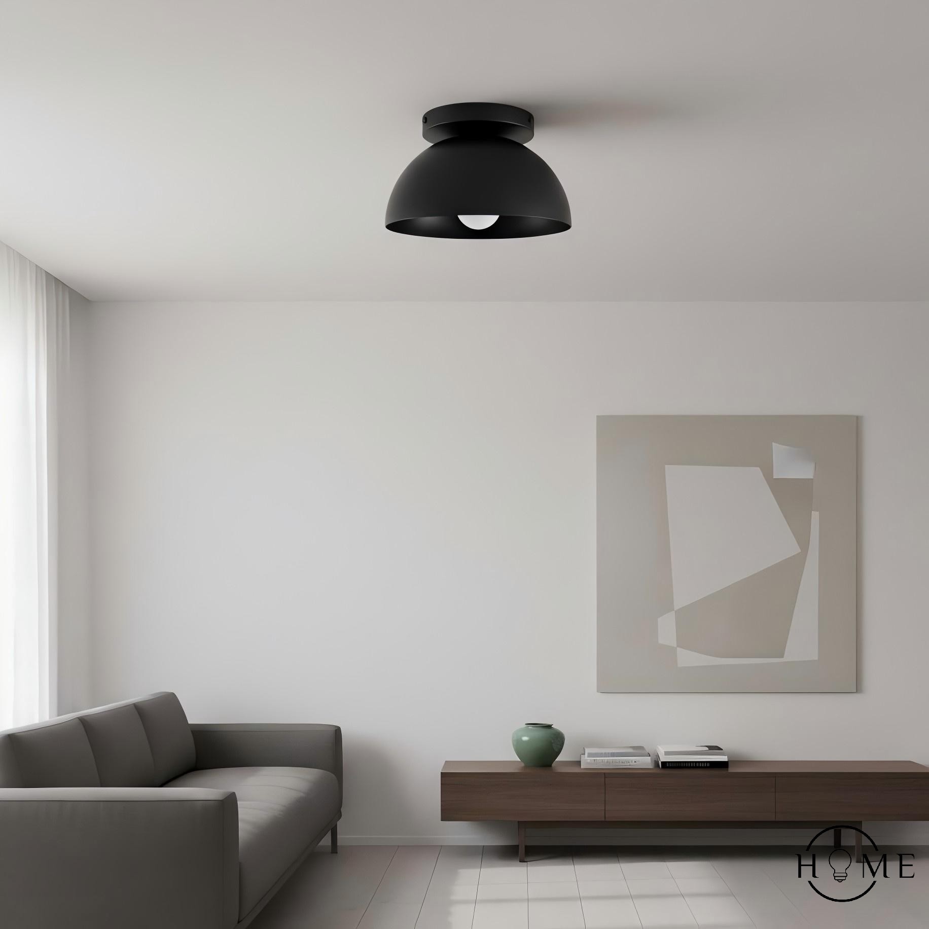 Metio Dome Shade Plafondlamp - Moderne Gekleurde Metalen Lamp voor Woonkamer en Slaapkamer HL1733