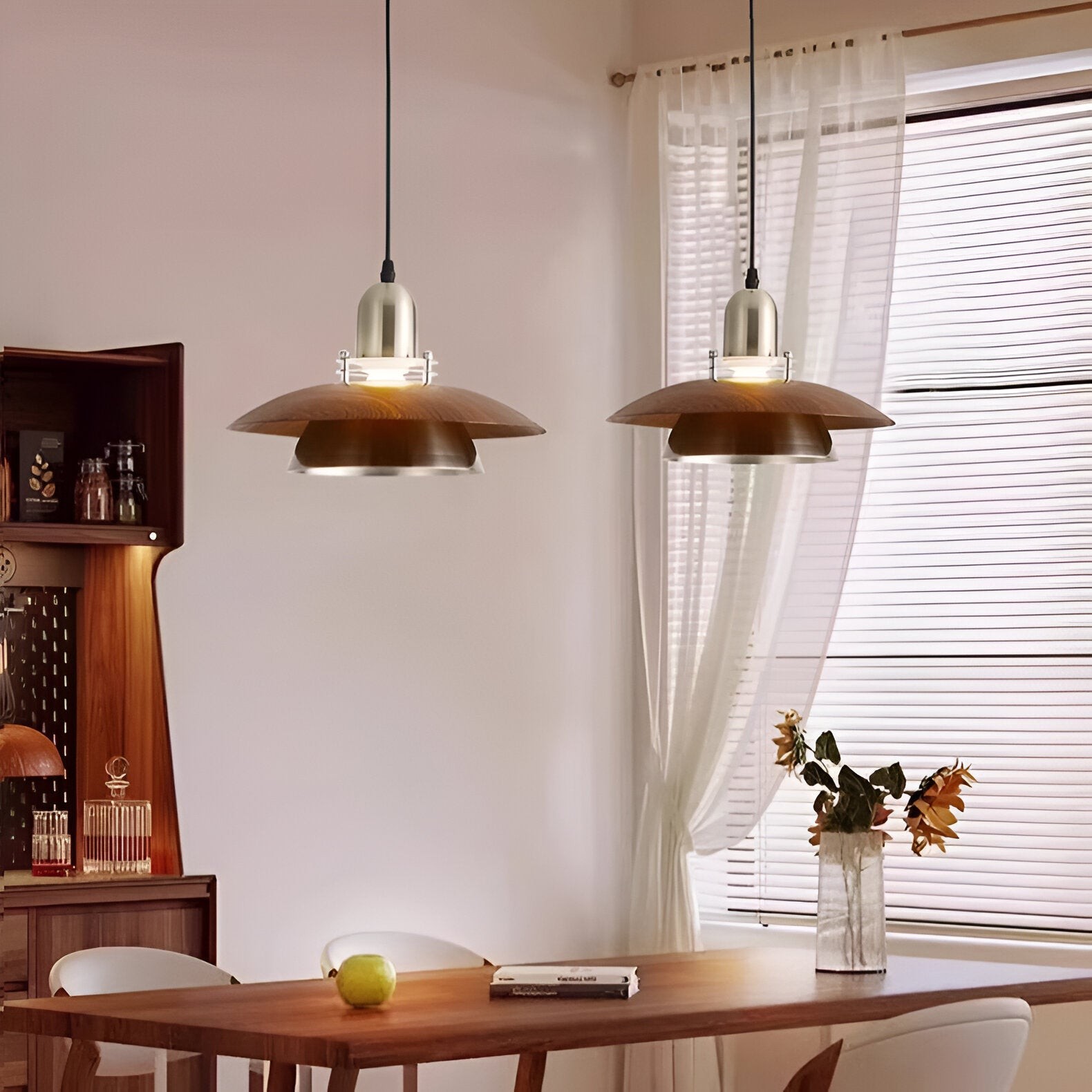 Retro middeleeuwse metalen vliegende schotel hanglamp HL1239