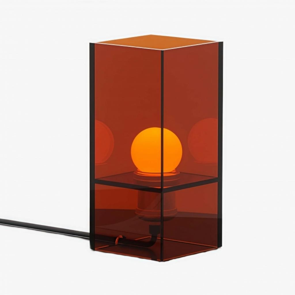 Tafellamp met zonsondergang- en oceaanhorizonmotief - Sfeervolle, moderne decoratieve bureaulamp met kleurverloop voor