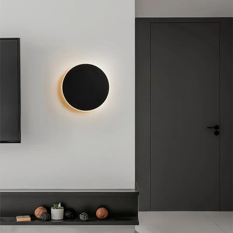 Moderne Scandinavische ronde aluminium minimalistische LED-wandlamp HL3320