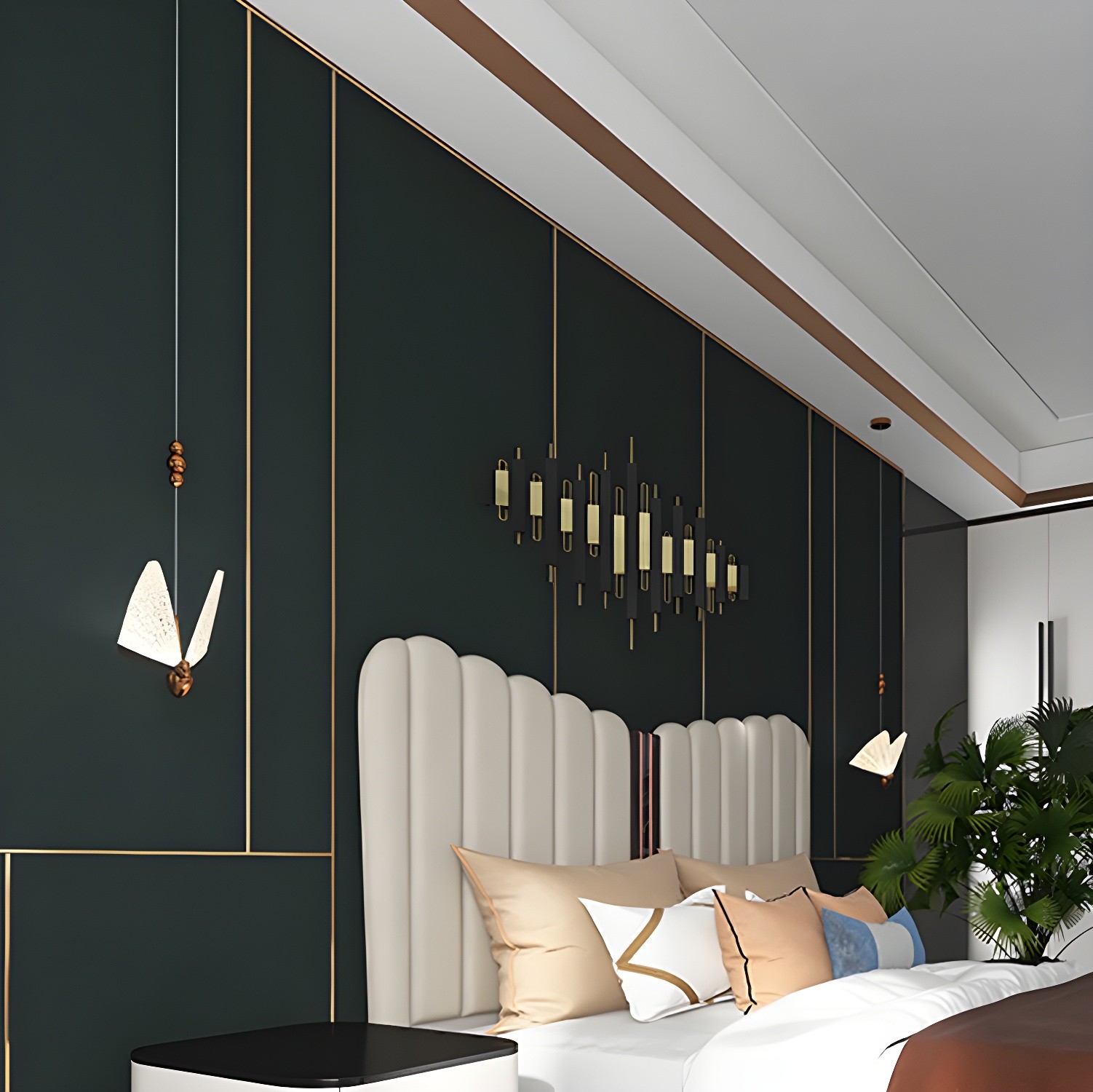 Moderne stijl vlindervormige hanglamp HL91