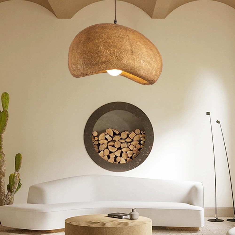 Wabi-Sabi Koffiewolk Japandi Hars Hanglamp HL3377