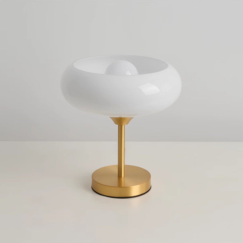 Glazen tafellamp in de vorm van een eiertaart HL2996