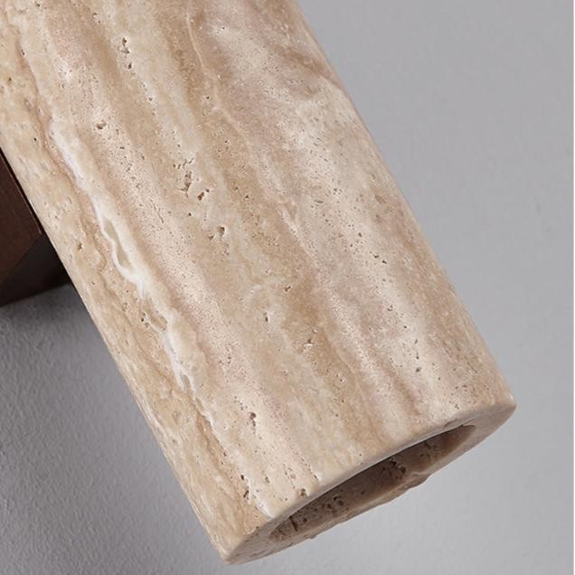 Japandi Tube Travertine Minimalistische Wandlamp HL1286
