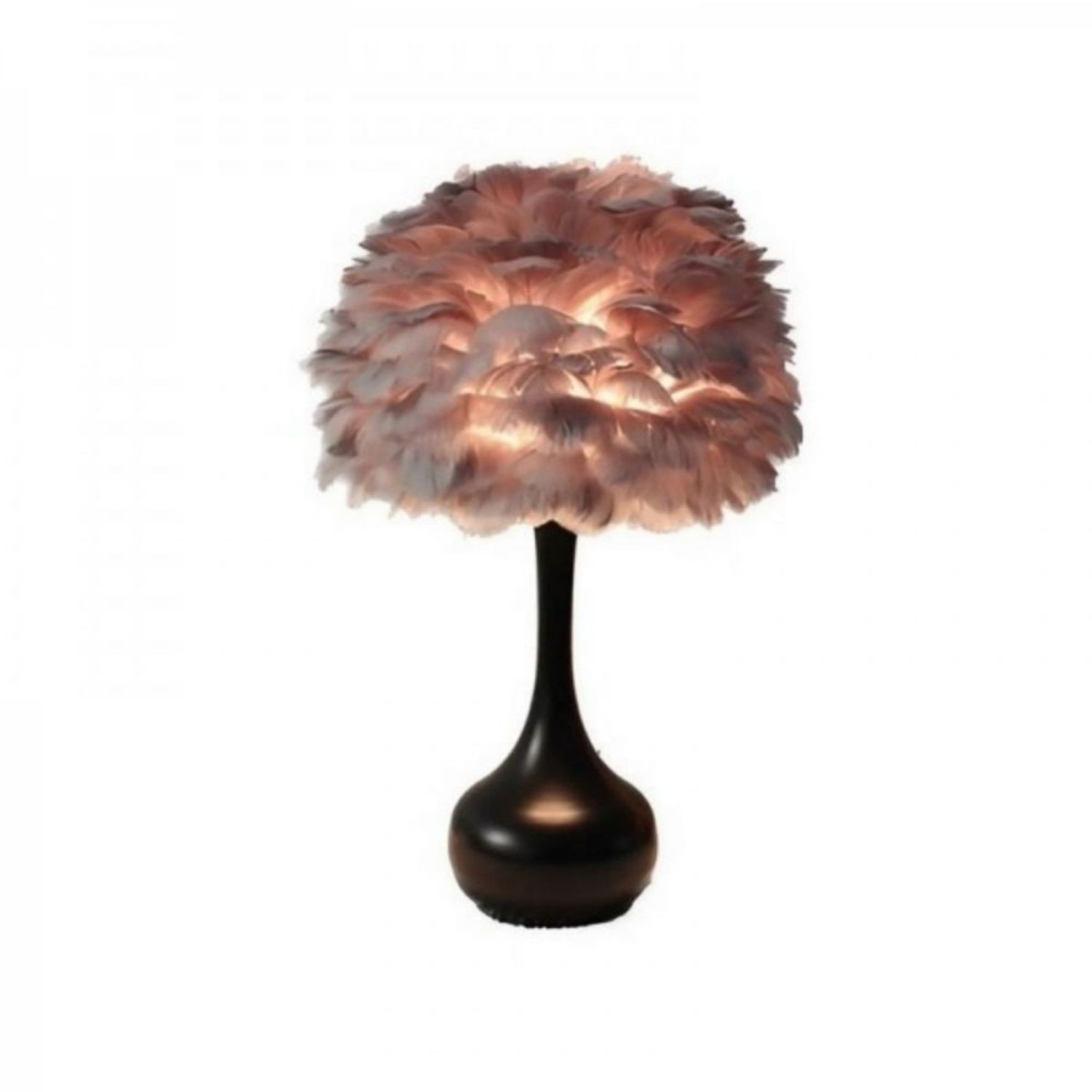 Luxe LED pluizige veer tafellamp HL08