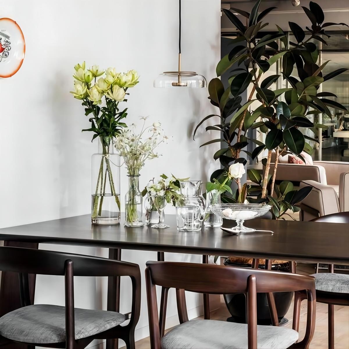 Blossi Ronde Glas Hanglamp Eettafel