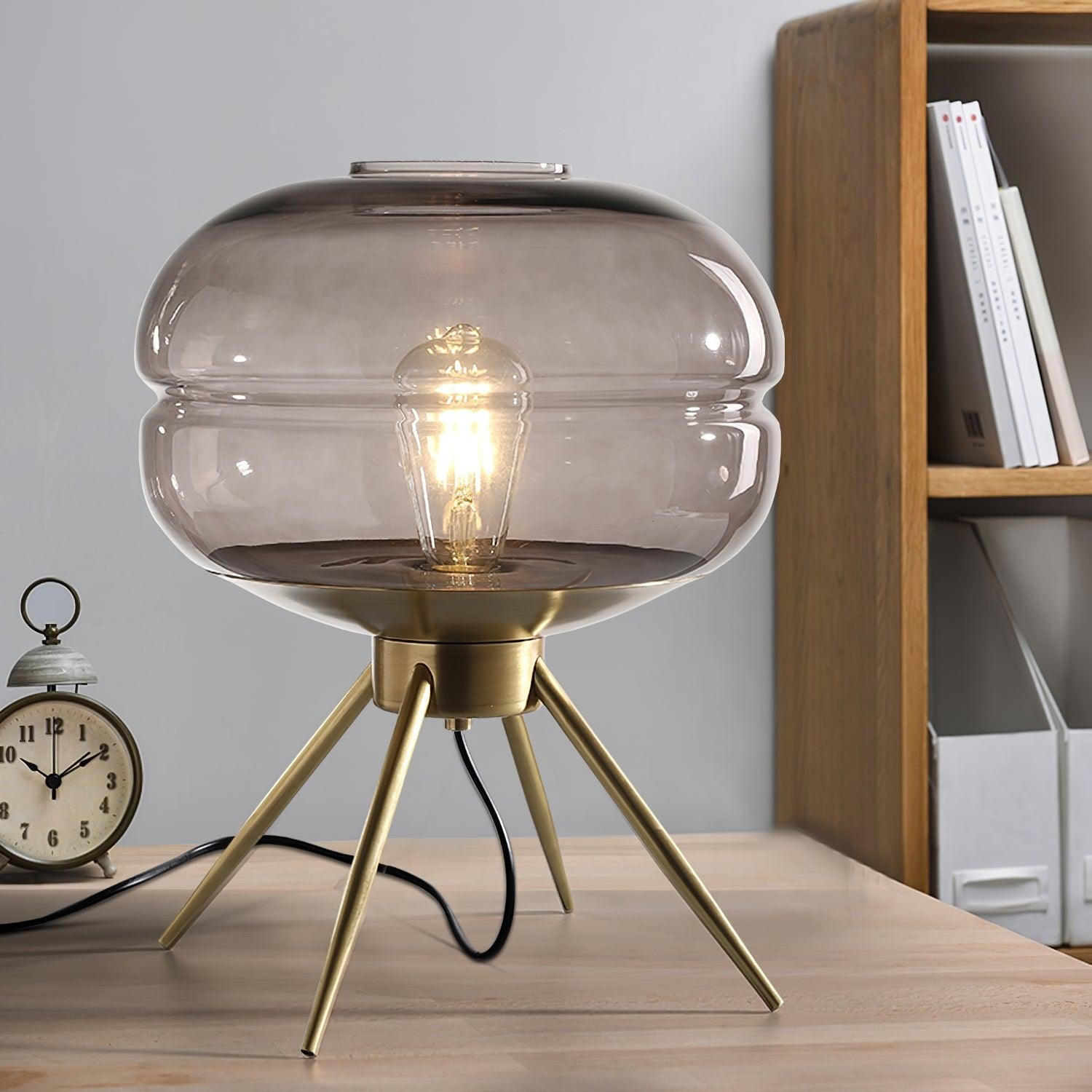 Luxe persoonlijkheid gekleurde glazen afdekking hoge tafellamp HL700
