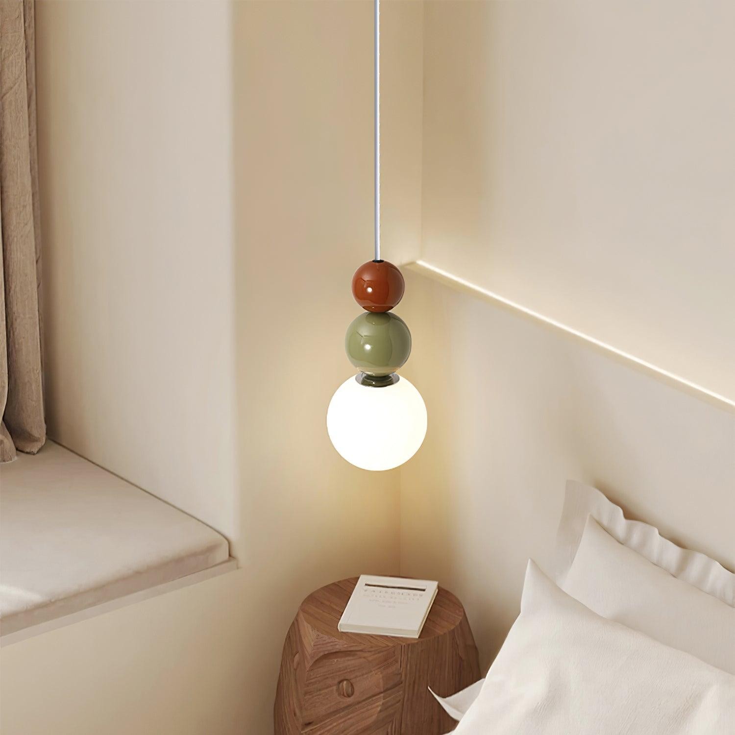 Nordic Cream Moderne Eenvoudige Dot Hanglamp HL460