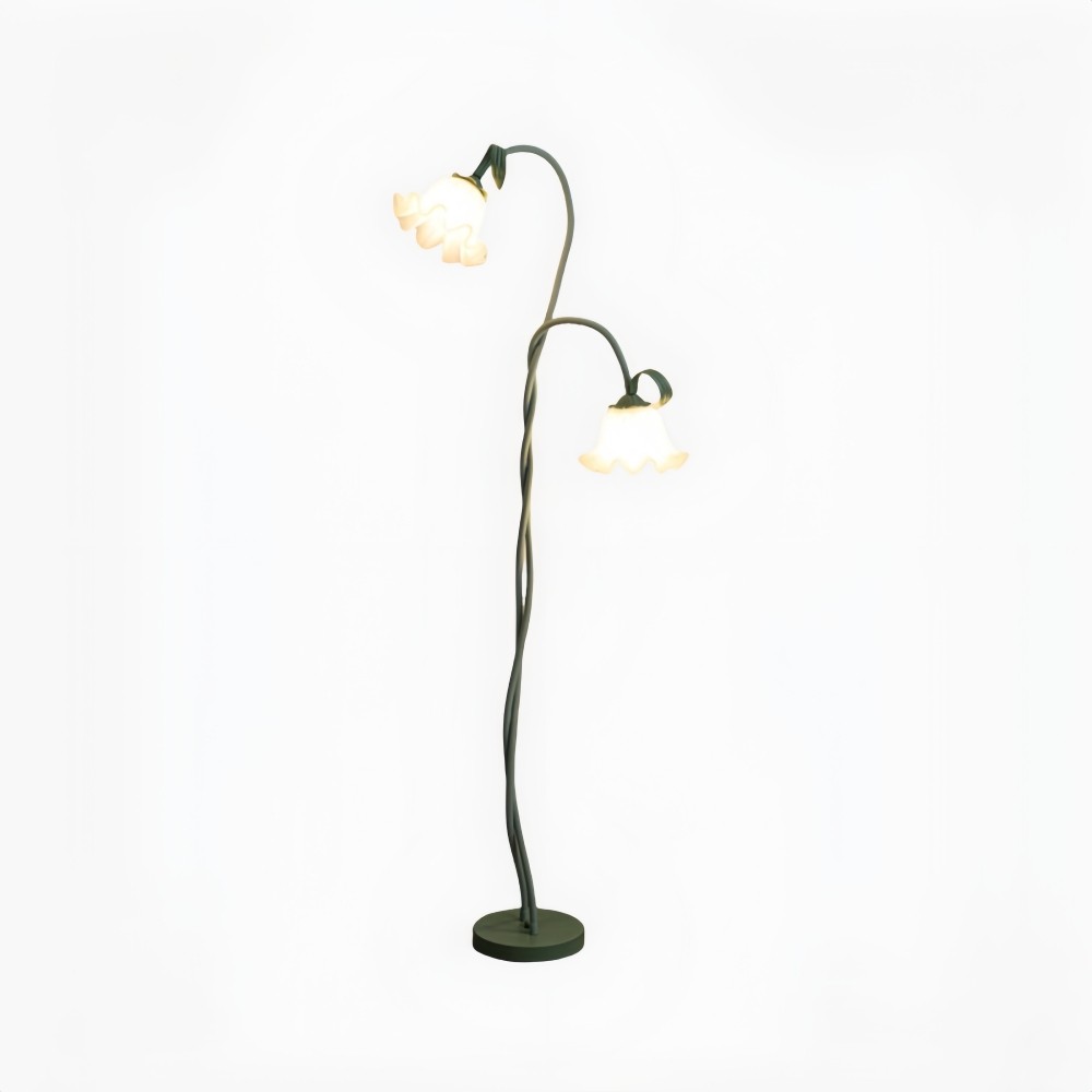 Creatieve multi-kops wikkelbloemvormige vloerlamp HL403