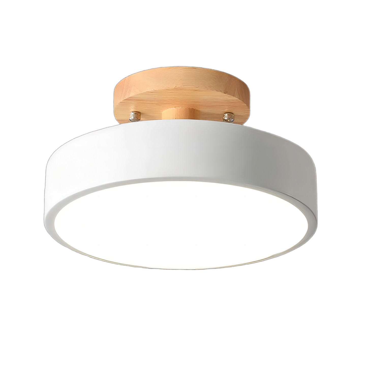Scandinavische Macaroon Houten Ronde Plafondlamp HL152