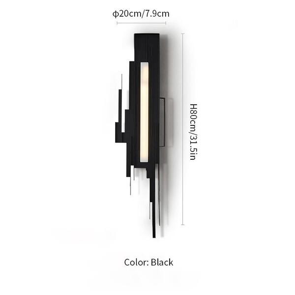 Schans gebeeldhouwde wandlamp