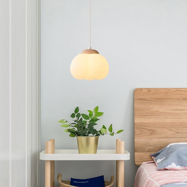 Minimalistische Art Deco houten hars hanglamp HL127