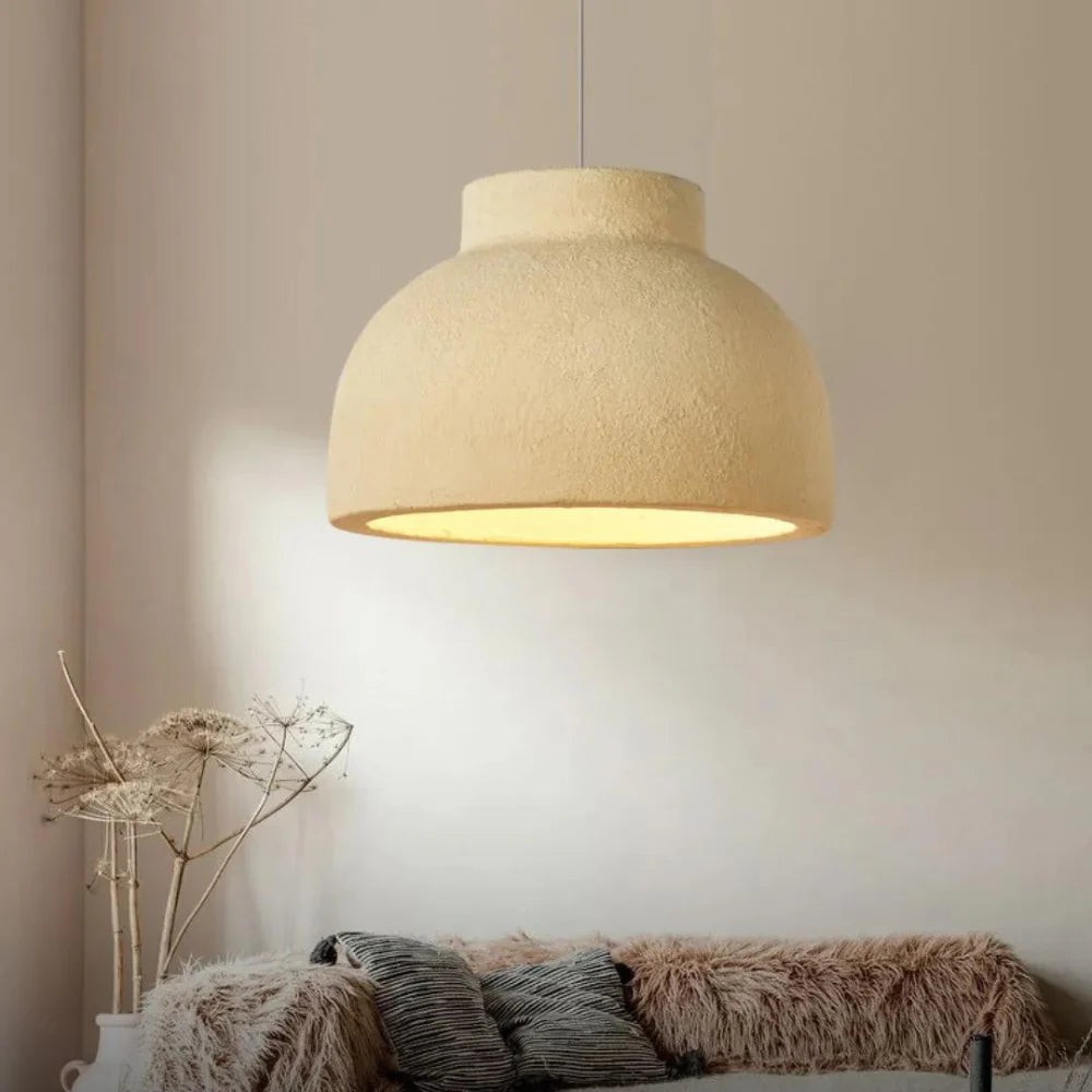 Minimalistische hanglamp van polystyreen met Nordic Bowl-design HL3382