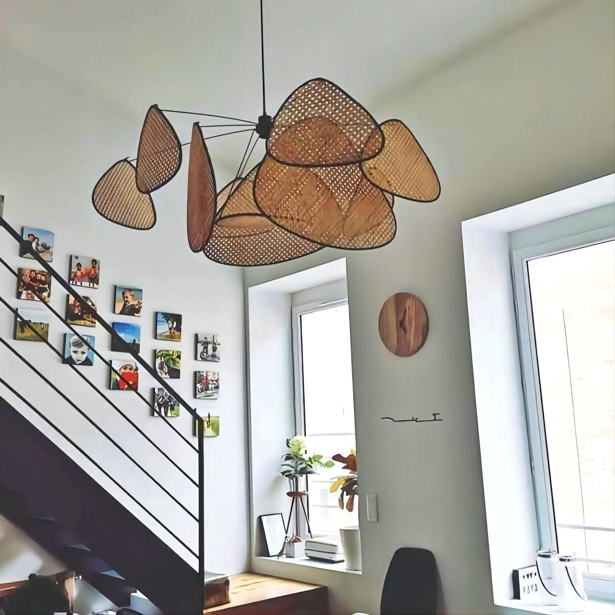 Natuurlijk Rotan Hanglamp Screen Cannage