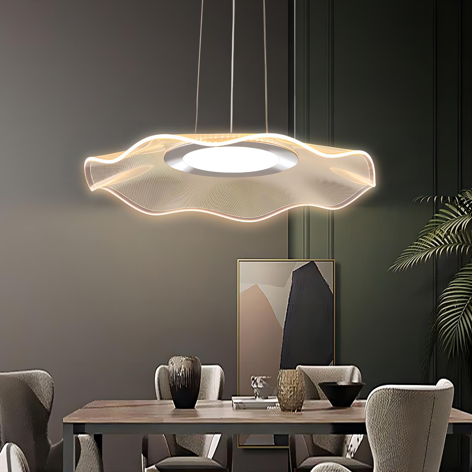 Moderne LED lotusblad kroonluchter