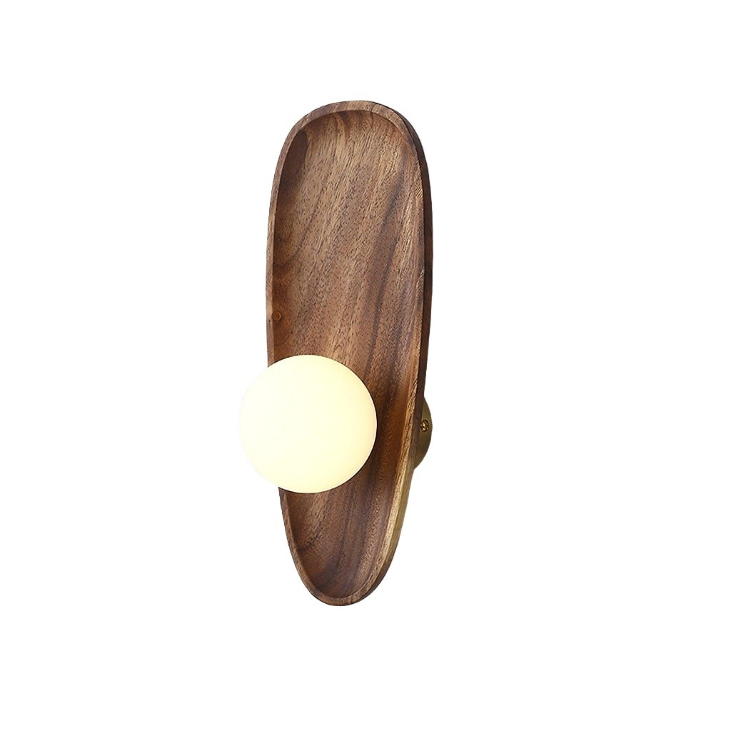 Moderne Minimalistische Curve Houten Wandlamp HL303