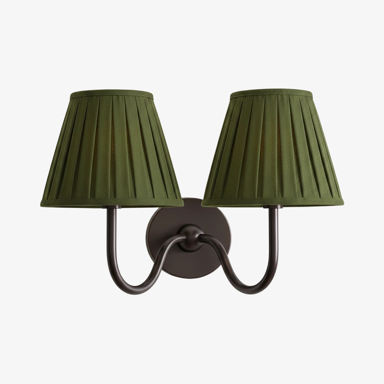 Luvora Vintage Wandlamp met Linnen Kap - Moderne Metalen Wandverlichting HL1594