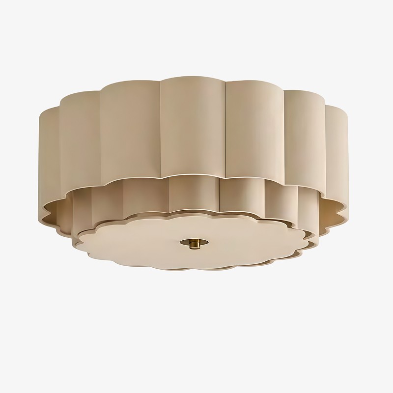 Velune Retro Stoffen Bloem Plafondlamp - Vintage Stijl Plafondlamp voor Eetkamer en Hal HL2539