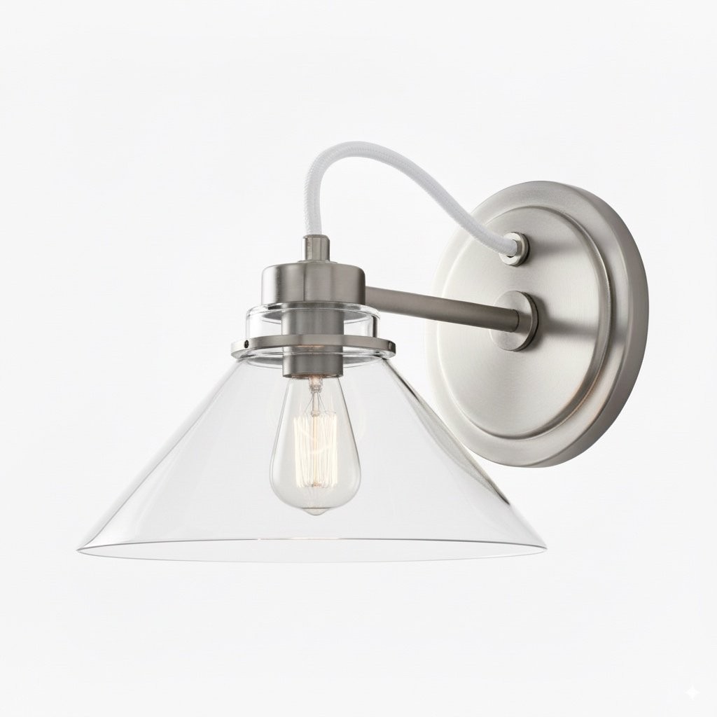 Aurenza Sconce – Landelijke wandlamp met metalen accenten voor gezellige ruimtes HL1648