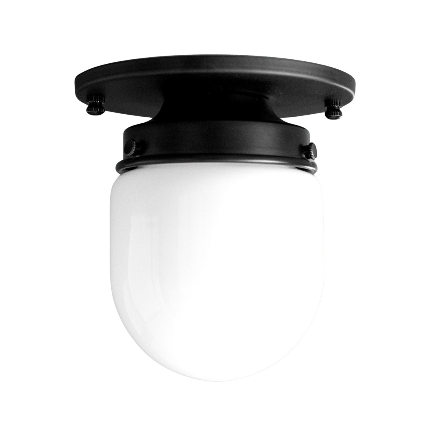Opaalglas plafond- en wandlamp - Art Deco kleine bolvormige armatuur HL1662