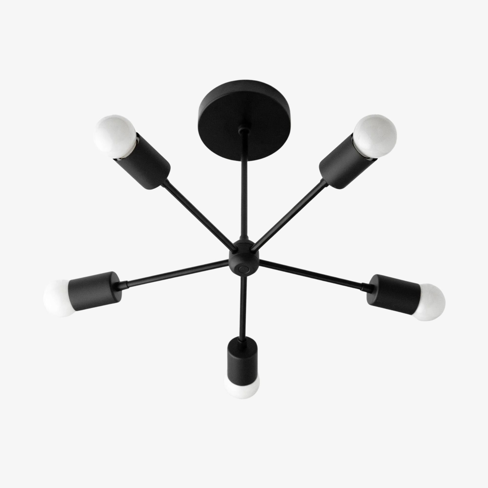 Mobilux Line Mid Century Gold Sputnik Kroonluchter - Geometrische Messing Armatuur HL1687