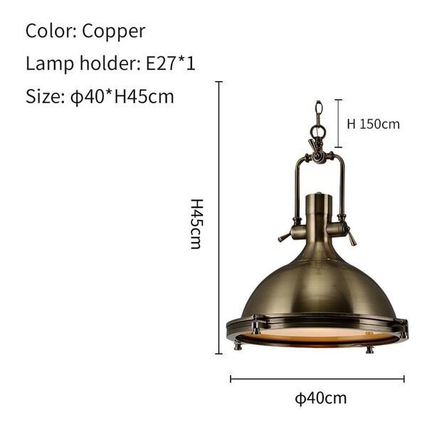 metalen industriële hanglamp HL37