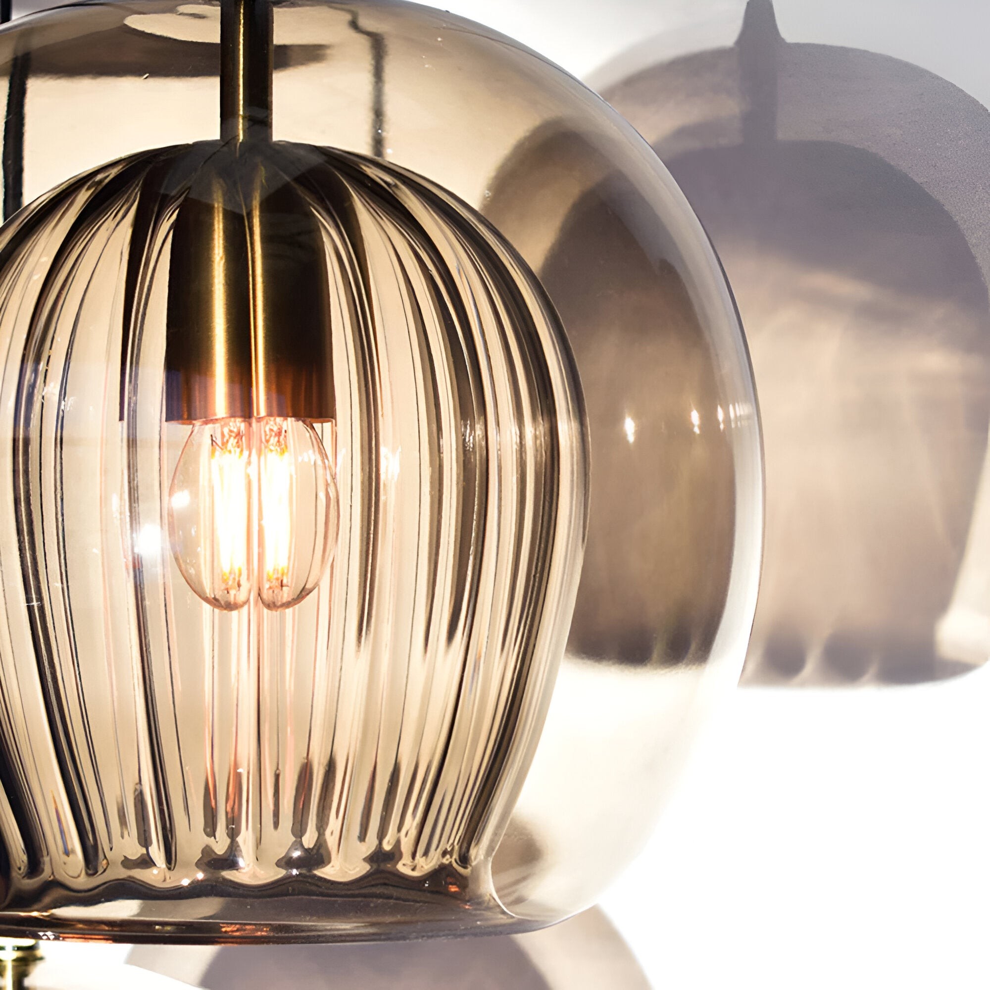 Retro glazen bolvormige hanglamp HL1290