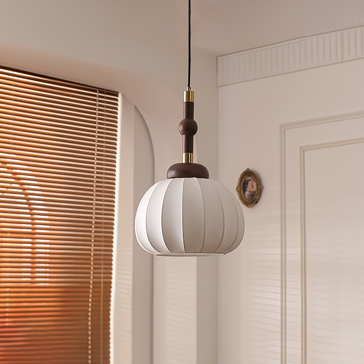 Zijden bol hanglamp HL741