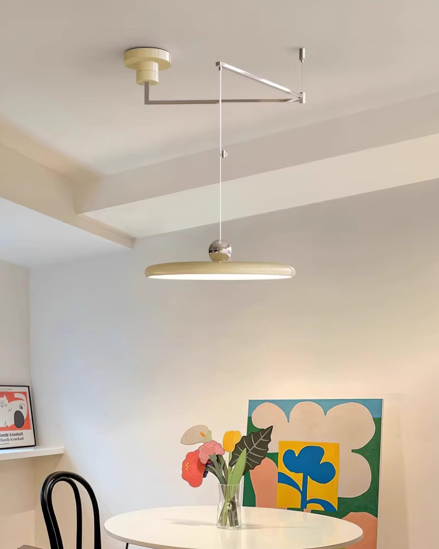 Eenvoudige moderne verstelbare hanglamp met zwenkarm HL885