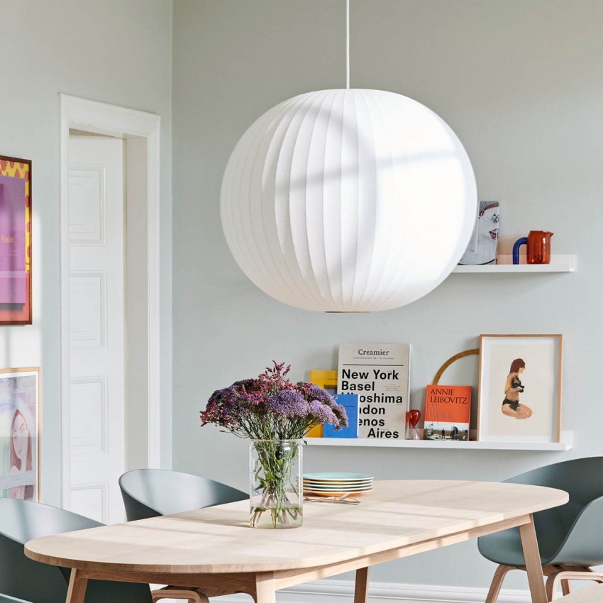 Saucer Zijde Bubble Hanglamp Woonkamer