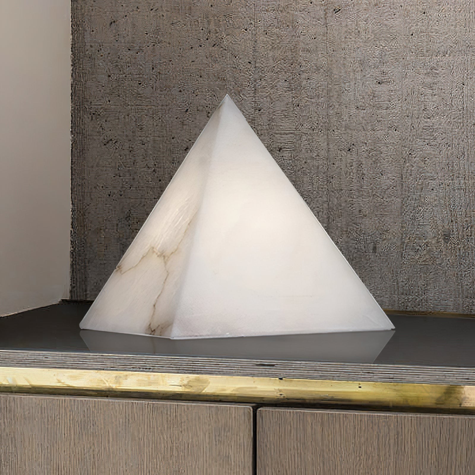Albasten piramide tafellamp HL2981