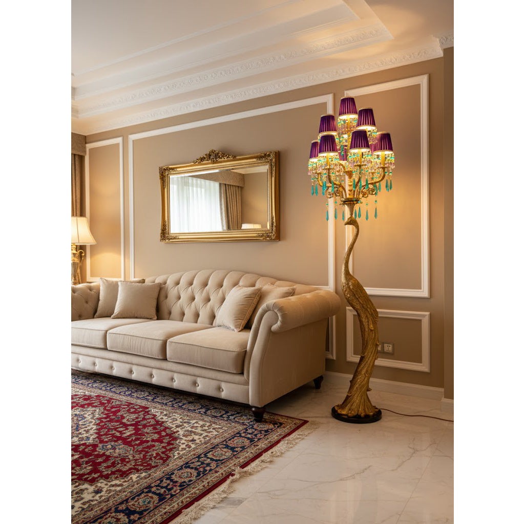 Perky Peacock vloerlamp HL3314