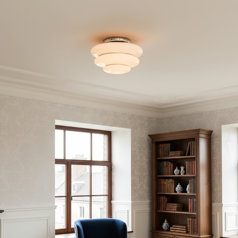 Cirren gelaagde plafondlamp – artistieke ronde plafondarmatuur voor de eetkamer HL2348