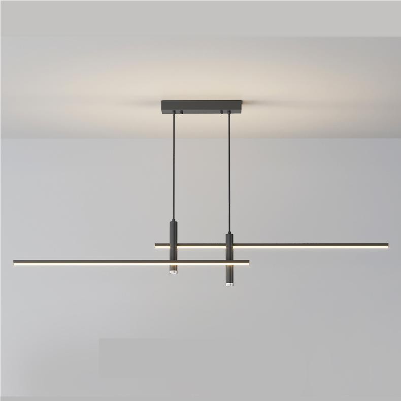 Moderne meerlaagse lineaire dimbare hanglamp HL150