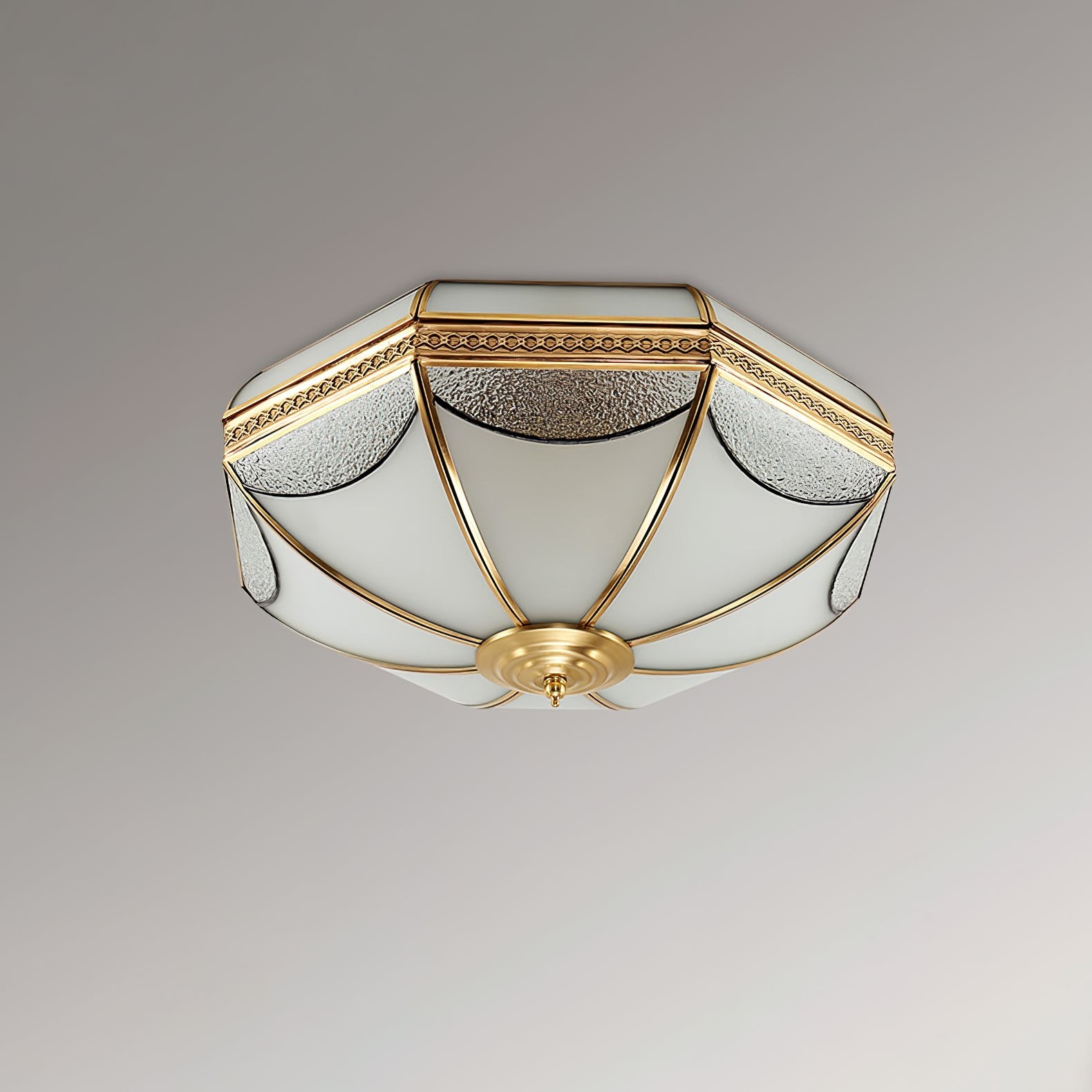 Plafondlamp in de vorm van een koepel in pakhuisvorm HL834
