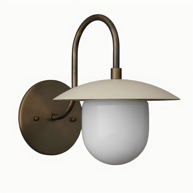 Curva metalen gebogen messing wandlamp - elegante metalen lamp voor moderne interieurs HL1773