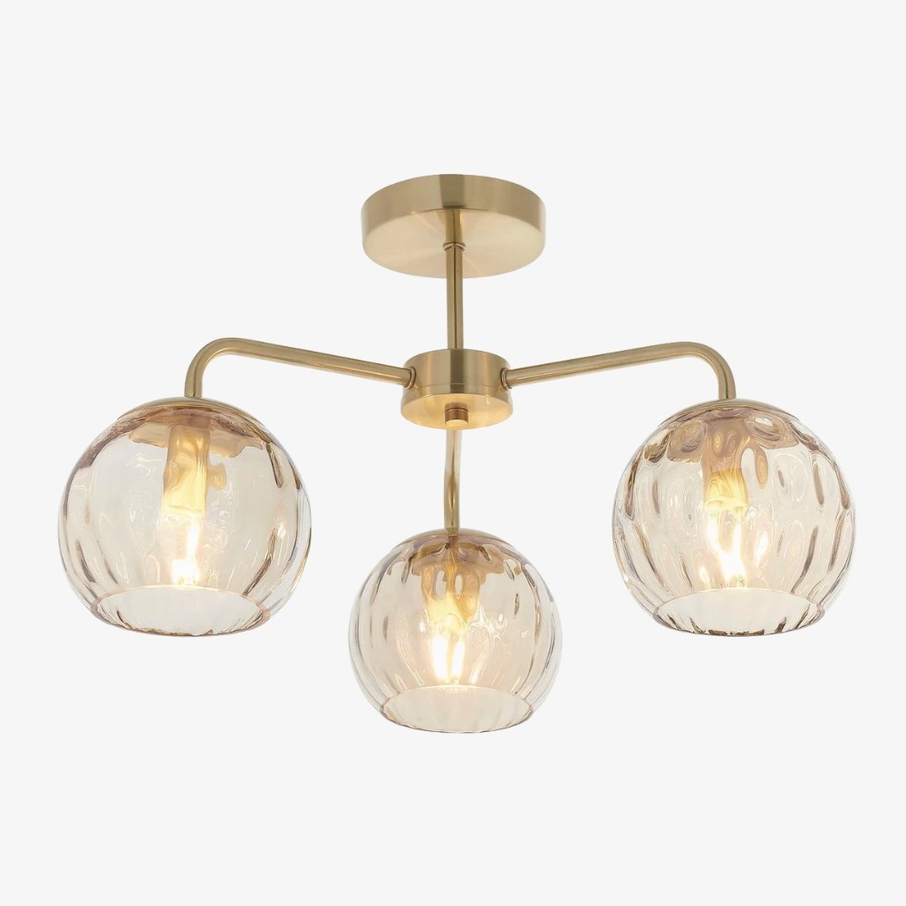 Tracian Glass Mid-Century Modern Globe Hanglamp voor de Eetkamer HL2041