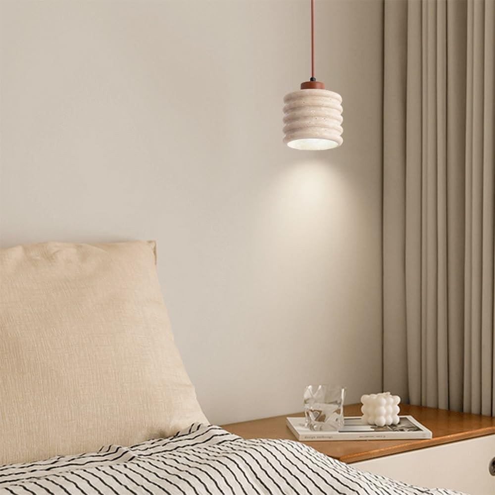 Hanglamp HL3488 van travertijn, gele grotsteen
