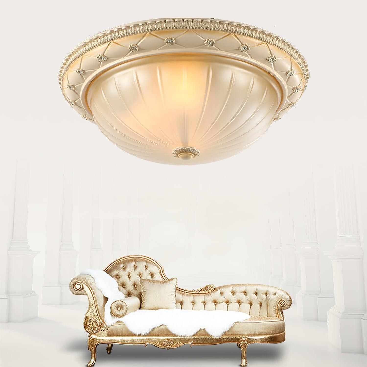 Europese vintage stijl plafondlamp van hars voor slaapkamer HL447
