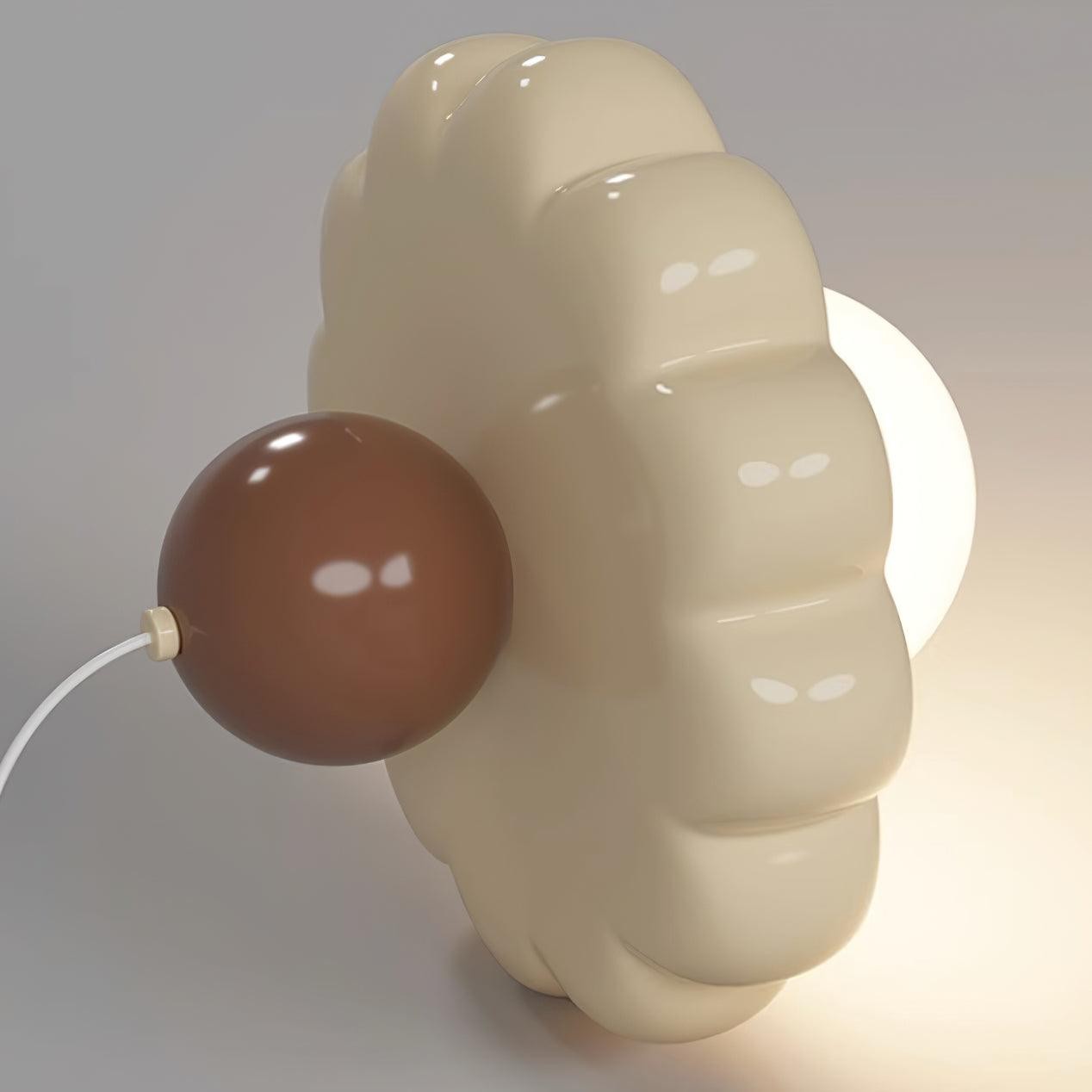 Crèmekleurige stijl lange lijn pompoen textuur hanglamp HL504