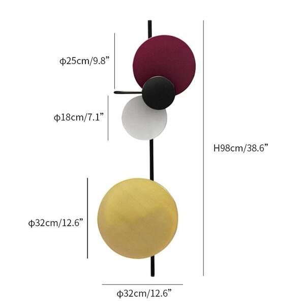 Moderne Kleurrijke Ronde PLANET Wandlamp