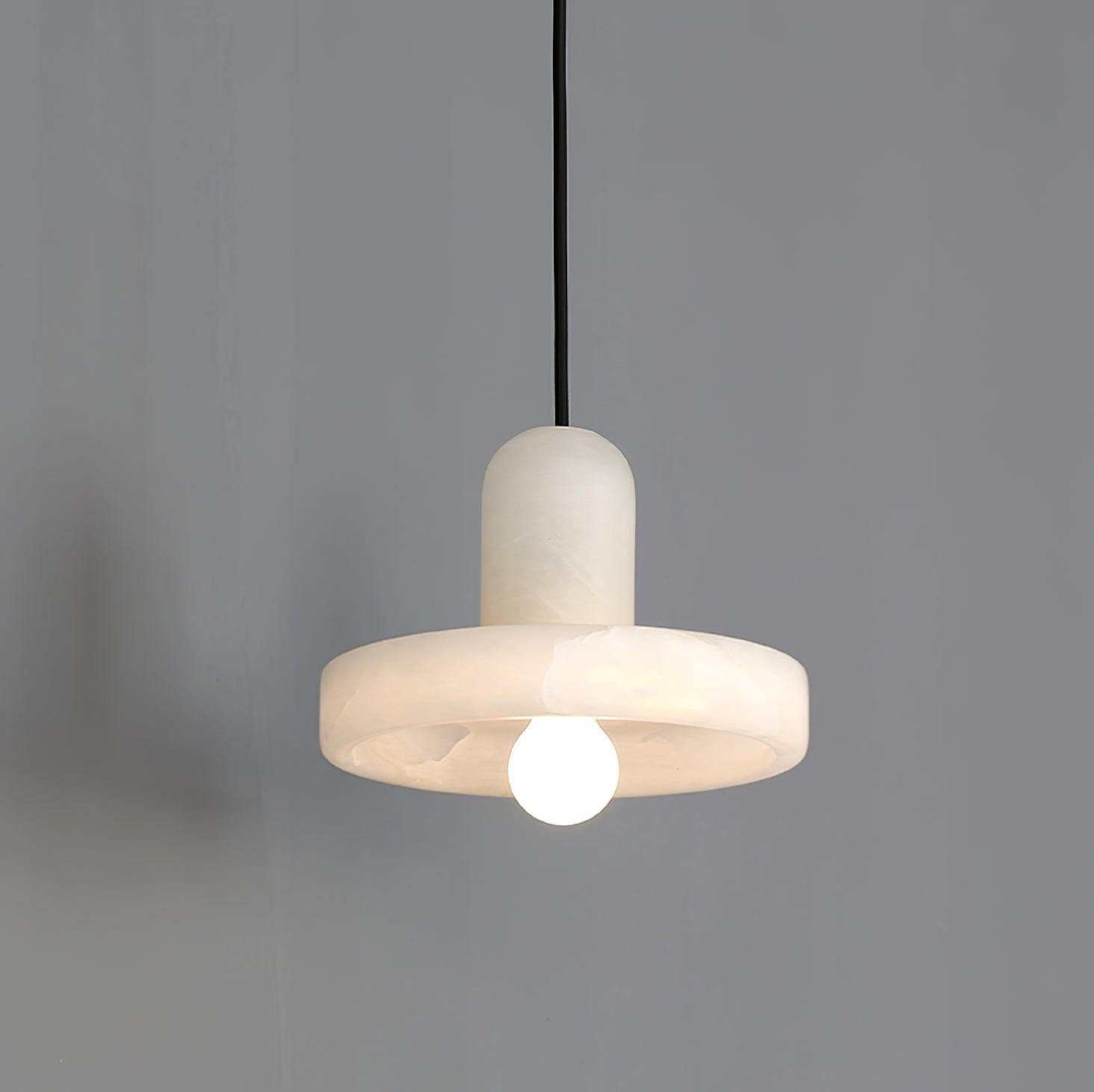 Elegante creatieve witte albasten hanglamp HL993