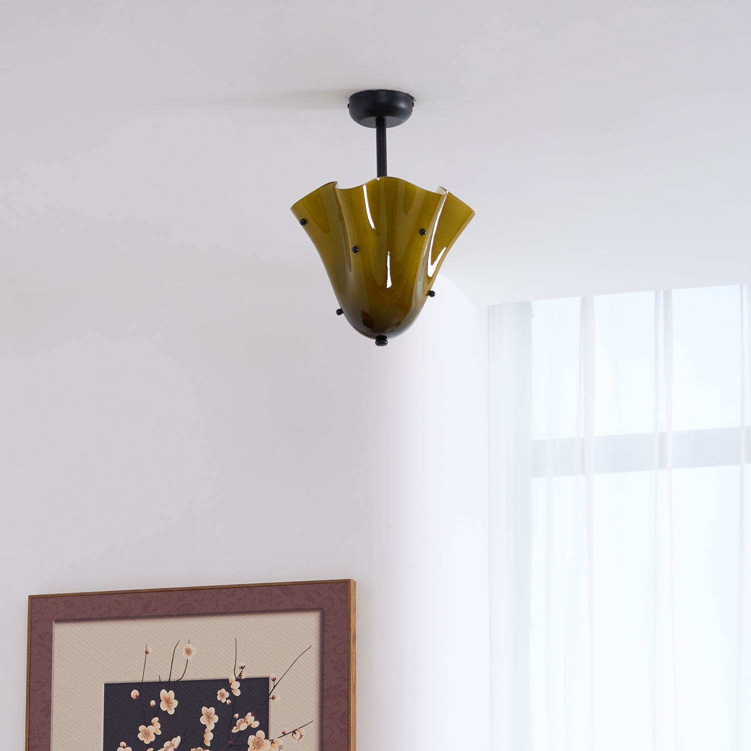 Bellina Decoratieve Glazen Plafondlamp - Moderne Sculpturale Plafondlamp HL1645