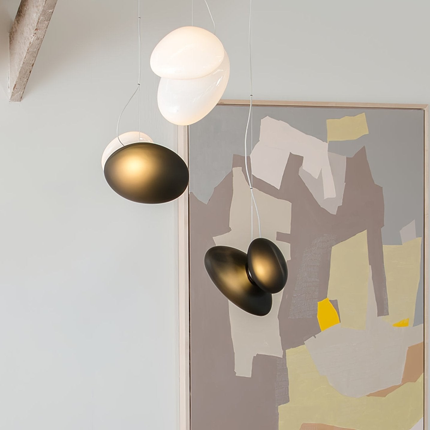 Doorschijnende hanglamp van matglas HL867